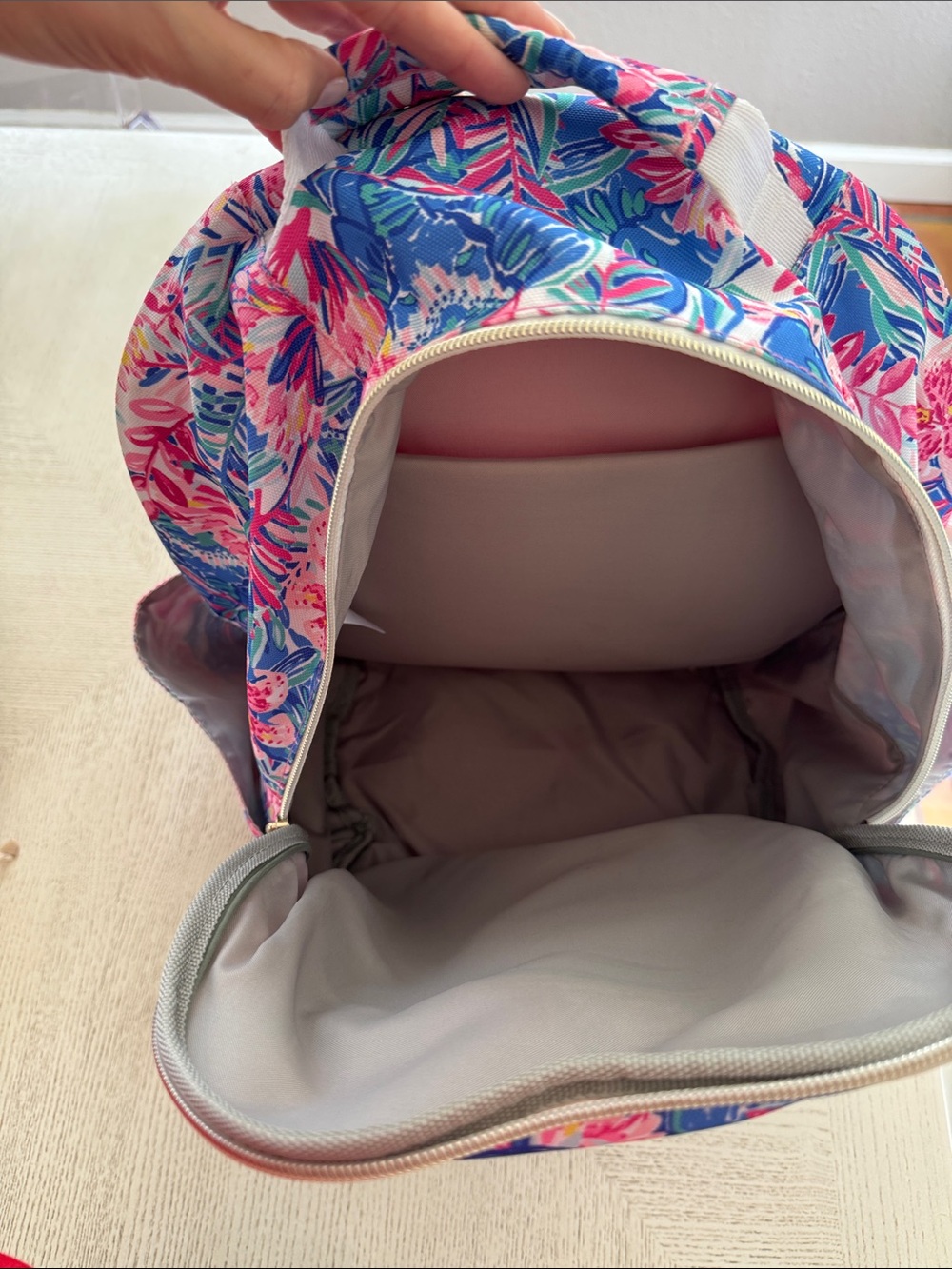 Lilly Pulitzer Floral Multicolor Backpack with Pink Base - Picture 5 of 5